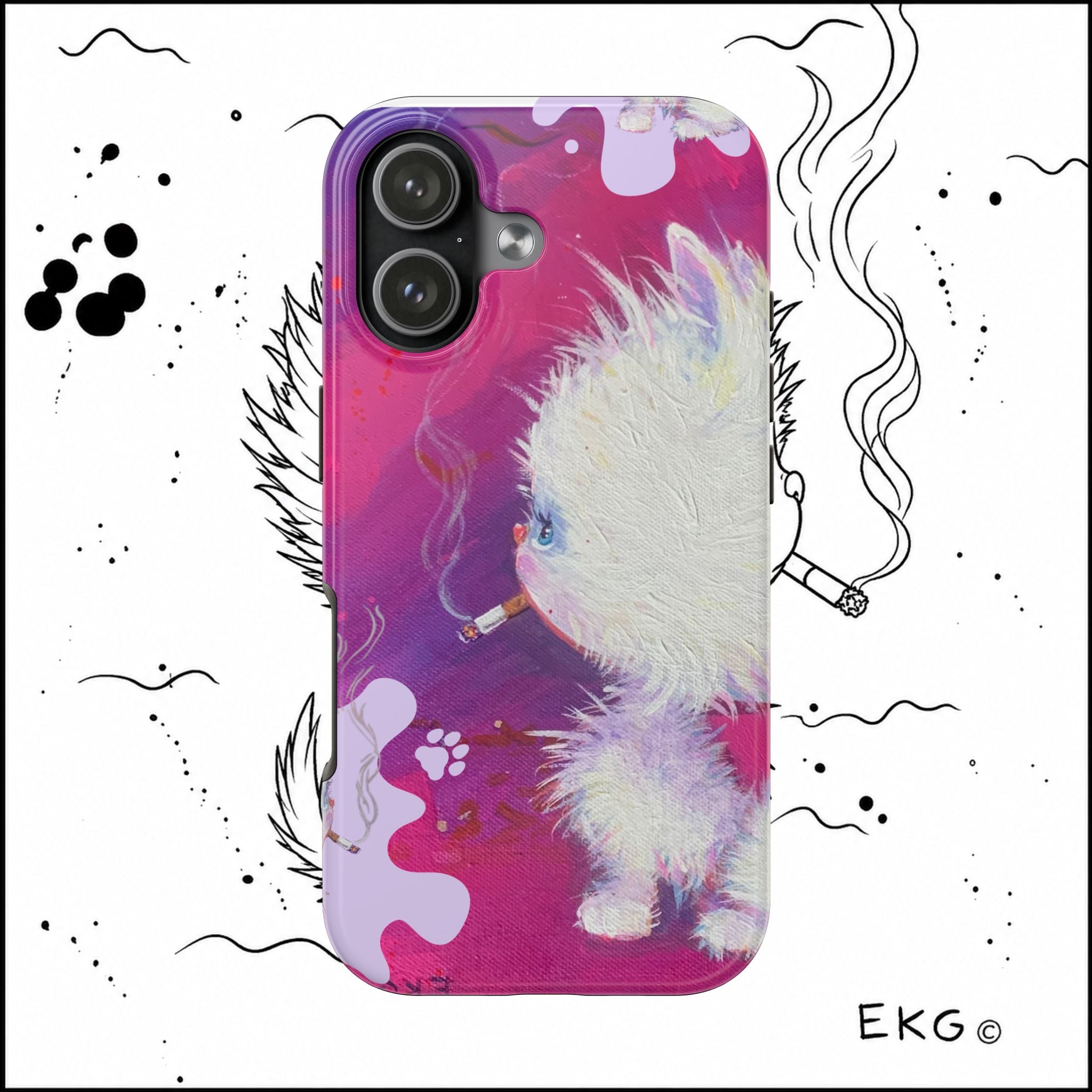 Copy of Tough Phone Cases the OG Bad Kitten by Emma Gardner