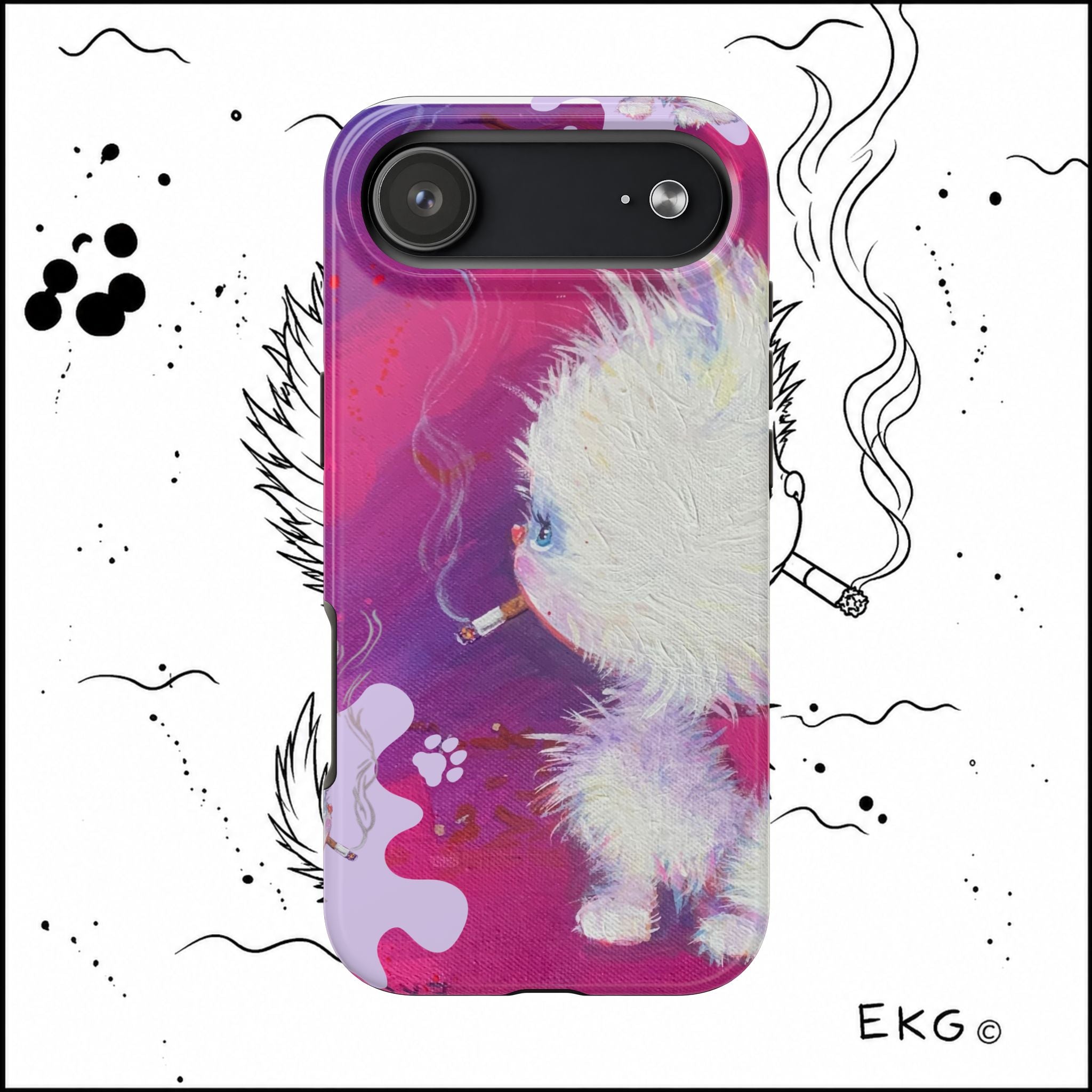 Copy of Tough Phone Cases the OG Bad Kitten by Emma Gardner