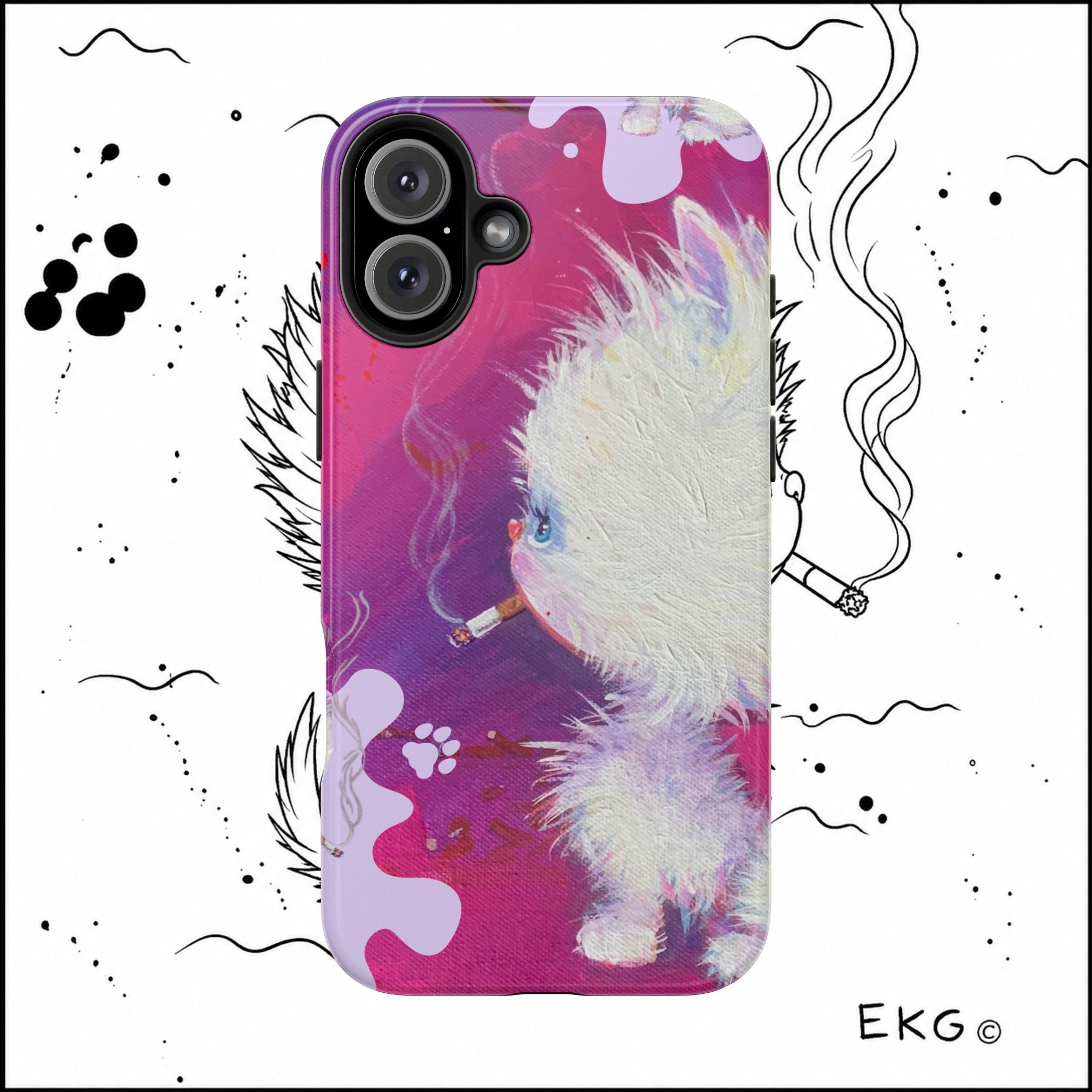 Copy of Tough Phone Cases the OG Bad Kitten by Emma Gardner