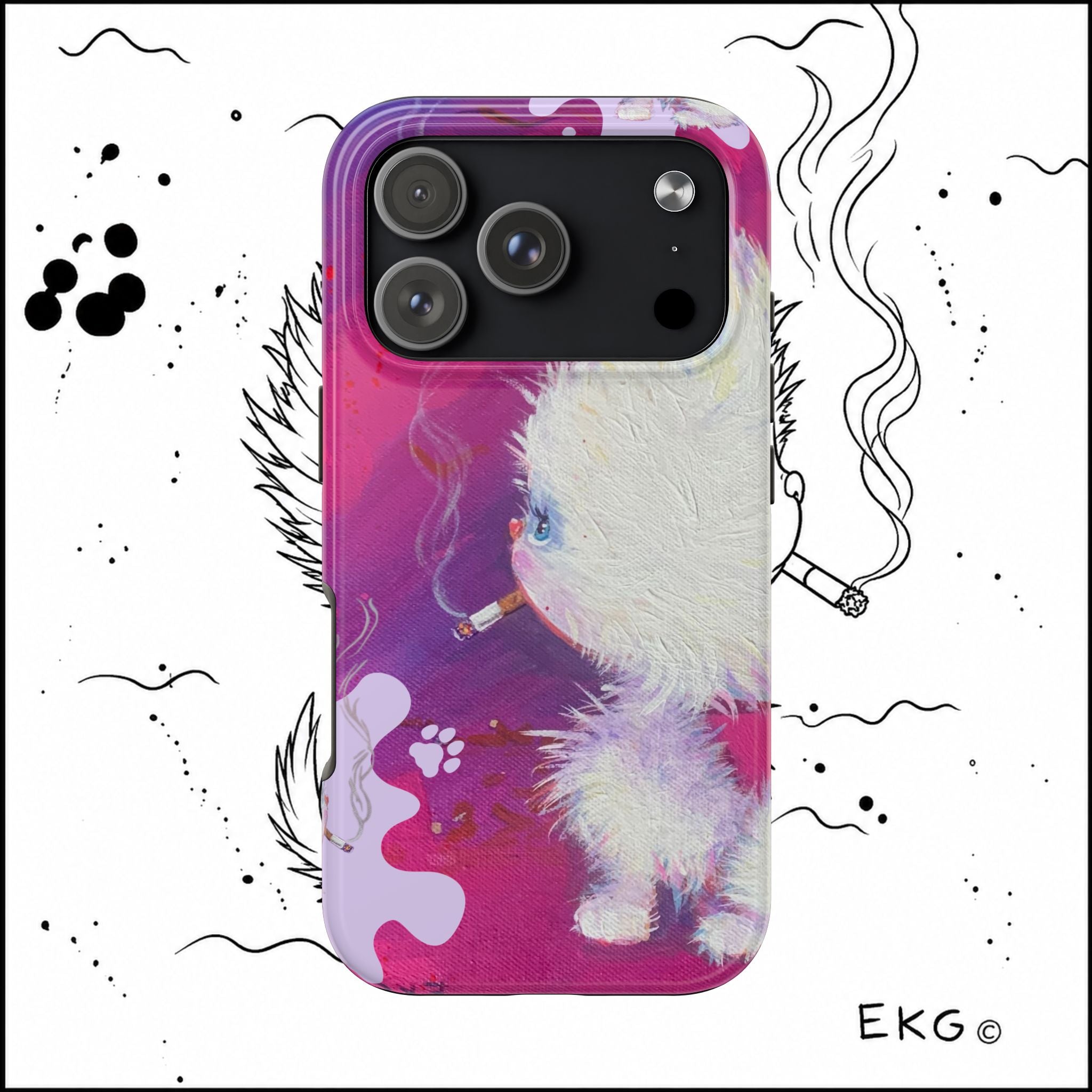 Copy of Tough Phone Cases the OG Bad Kitten by Emma Gardner