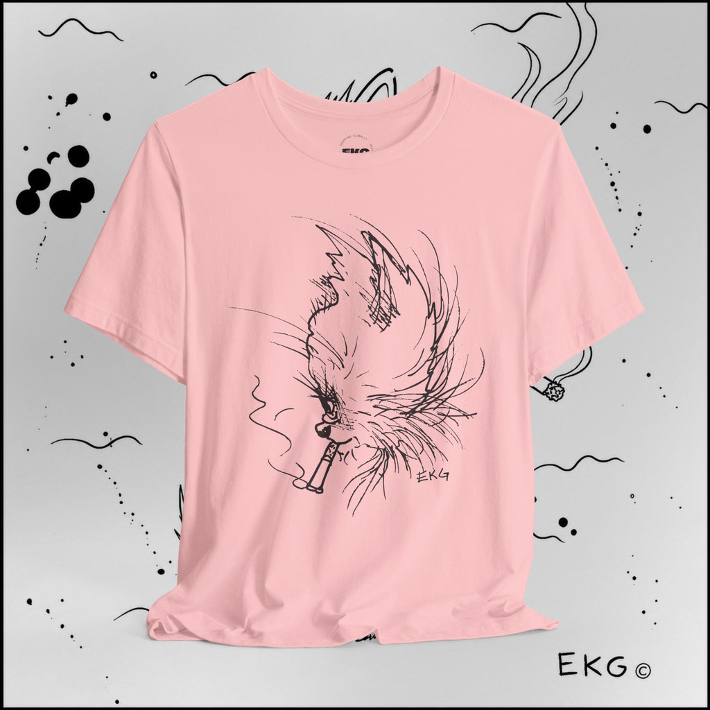 Cool Cat Smoking Unisex Jersey Short Sleeve Tee