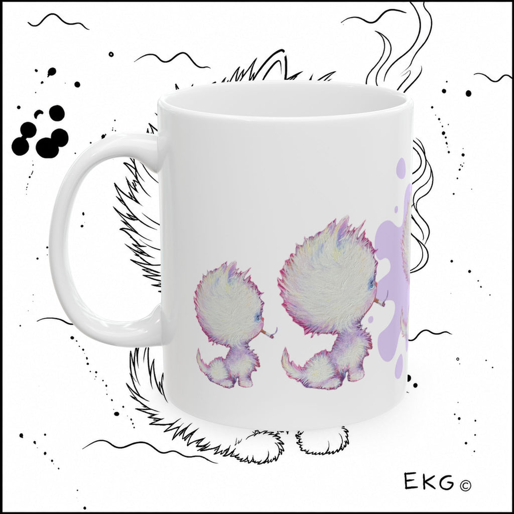 Bad Kitten Ceramic Mug by Emma Gardner, (11oz, 15oz)