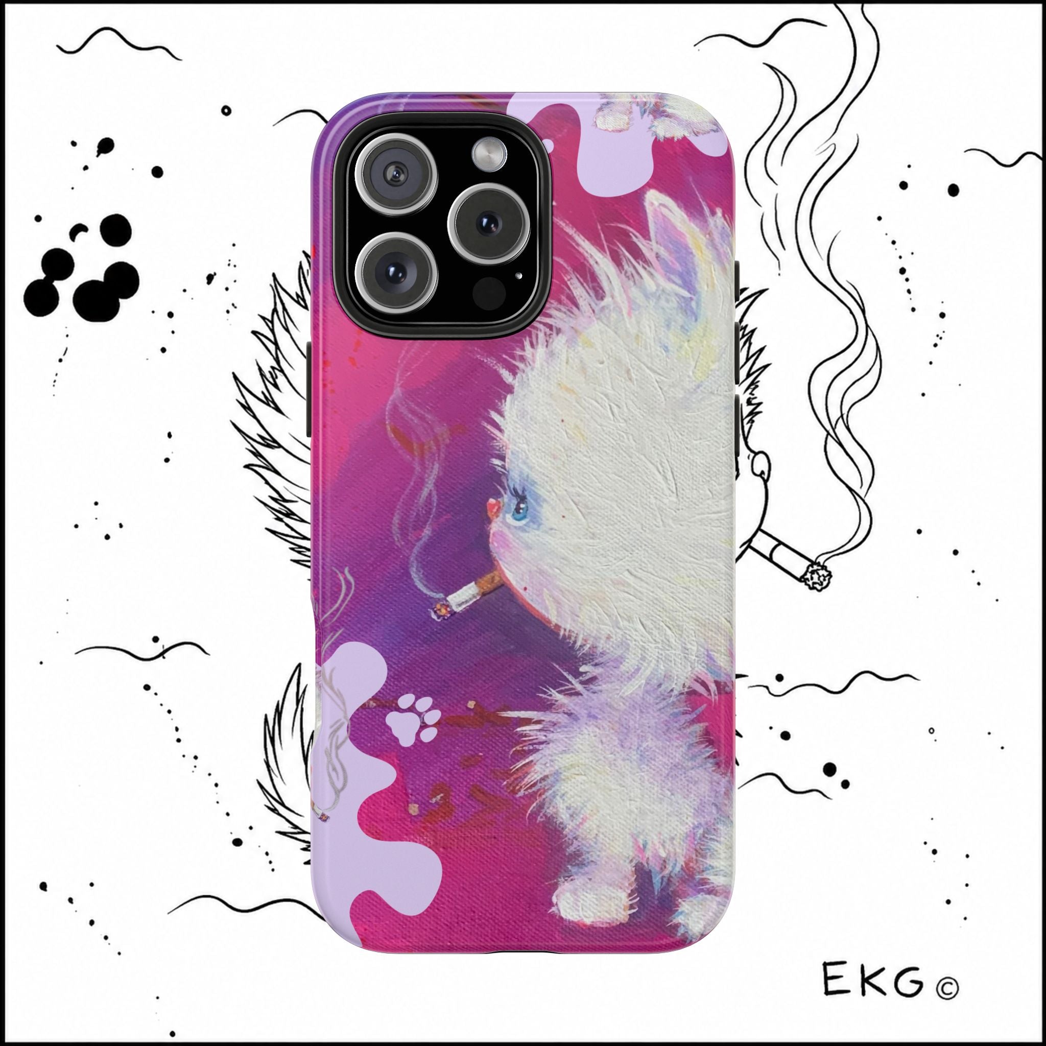 Copy of Tough Phone Cases the OG Bad Kitten by Emma Gardner